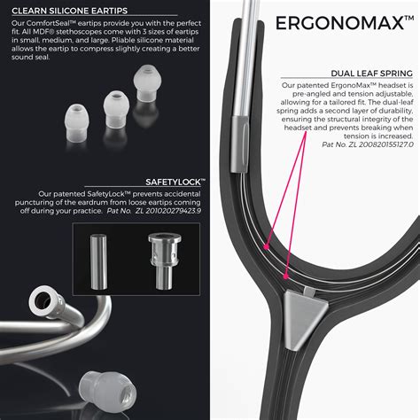 mdf stethoscope|MDF INSTRUMENTS MD One Stethoscope (Rose .